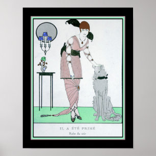 Póster 1914, francés, moda Art Deco