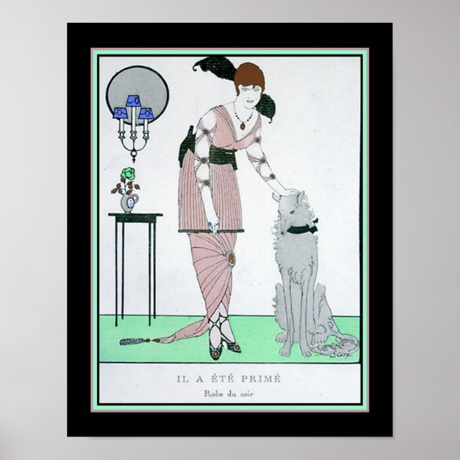 Póster 1914, francés, moda Art Deco (Frente)