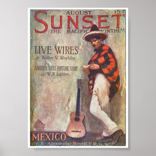 Póster 1914! Sunset MAGAZINE COVER ART (Frente)