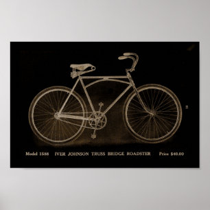 Poster 1915 del arte del anuncio de la bicicleta
