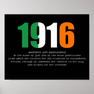Póster 1916 Easter Rising Commemorative Poster