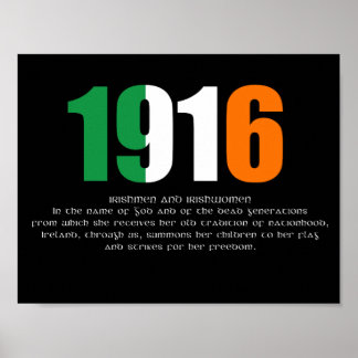 Póster 1916 Easter Rising Commemorative Poster