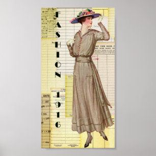 Póster 1916 Fashion