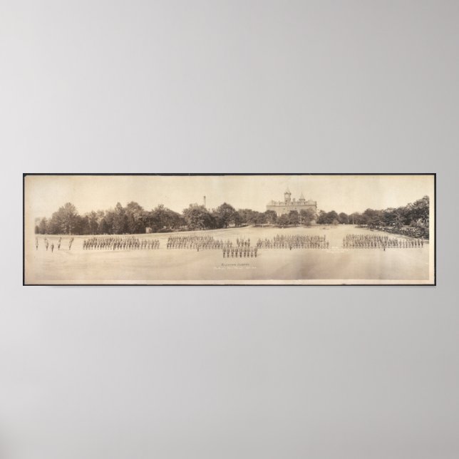 Póster 1918 Instituto Politécnico, Auburn, fotografía lar (Frente)