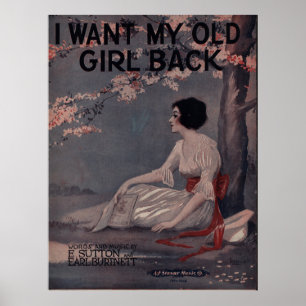 PÓSTER 1918 QUIERO QUE MI VIEJO CHICA REGRESE