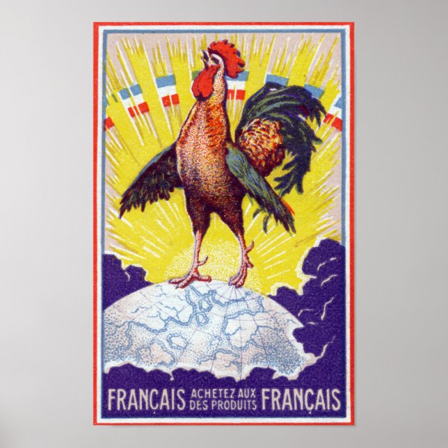 Póster 1920 Comprar productos franceses (Frente)