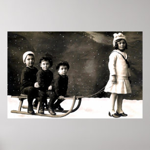 Póster 1920's Christmas Print