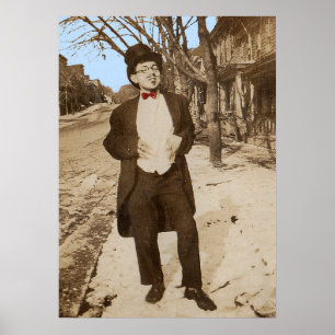 Póster 1920s vernacular photo classy young man