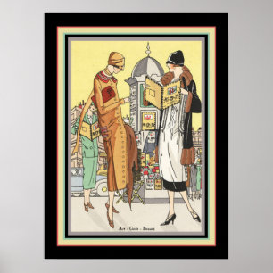Póster 1922 Art Deco Fashion Illustration