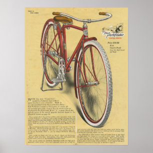 Poster 1923 del arte del anuncio de la bicicleta