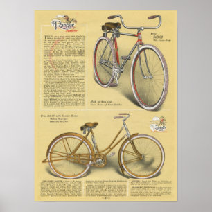 Poster 1923 del arte del anuncio de la bicicleta