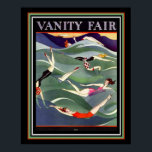 Póster 1924 Vanity Fair Deco Tapa del traje de baño 16x20<br><div class="desc">Captura De Ojos,  Art Deco De 1924,  Vanity Fair Swimsuit Cover Poster</div>