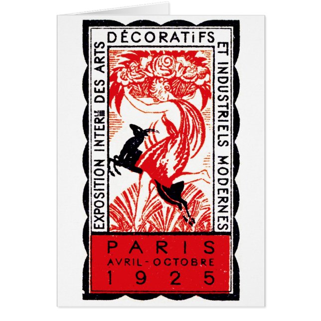 Poster 1925 del art déco de París (Frente)