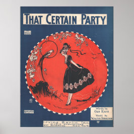 PÓSTER 1925 ESE CIERTO FIESTA