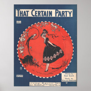 PÓSTER 1925 ESE CIERTO FIESTA