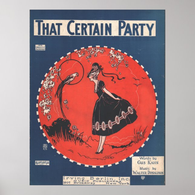 PÓSTER 1925 ESE CIERTO FIESTA (Frente)