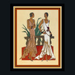 Póster 1925 Moda Art Deco Imprimir 16 x 20<br><div class="desc">Moda colorida,  Art Deco Print-16 x 20 ca 1925</div>