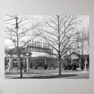 Póster 1925 Old Gas Station