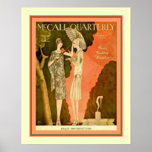 Póster 1928 McCall Deco Magazine Cover 16x20