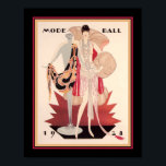 Póster 1928 Moda Ball Art Deco<br><div class="desc">Julius Englehard 1928,  Art Deco,  portada de moda Mode Ball-11x14,  también disponible en estándar 16x20,  tamaños de personalizado y lienzo.</div>