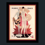 Póster 1928 Moda Ball Art Deco<br><div class="desc">Julius Englehard 1928, Art Deco, portada de moda Mode Ball-11x14, también disponible en estándar 16x20, tamaños de personalizado y lienzo.</div>