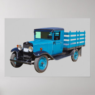 Póster 1929 Chevy 1 Camión Del Cuerpo De La Tasa