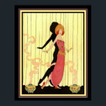 Póster 1931 Art Deco "Bailarina en escena" Imprimir 16x20<br><div class="desc">Bonita impresión Art Déco de 1931 "Bailarina en el escenario" 16x20</div>