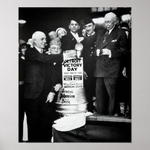 PÓSTER 1933 PROHIBICIÓN DE SOBREVIVIENTES DE HERRAMIENTAS