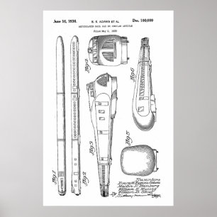 Póster 1936 Train Patent
