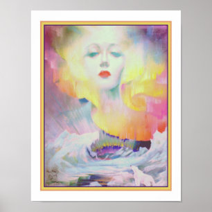 Póster 1937 "Aurora Borealis" Art Deco
