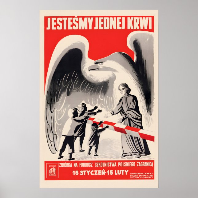 Póster 1938 Poster Poland Unite all Poles in one country (Frente)