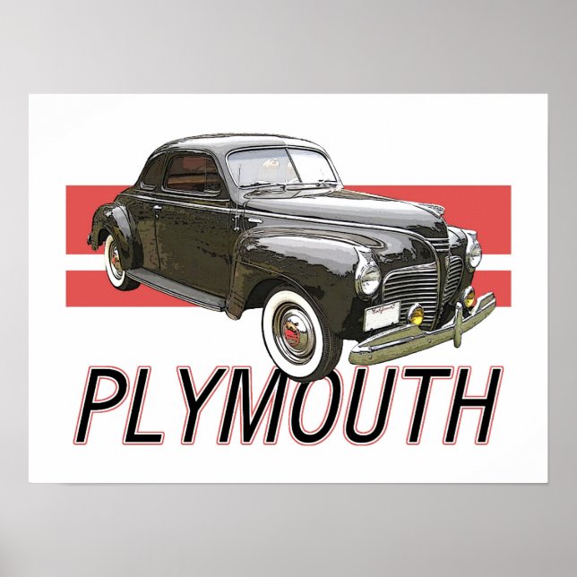 Póster 1941 Coro de Plymouth con gráfico y texto. (Frente)