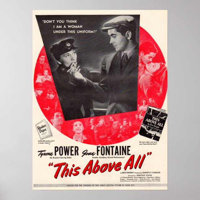 Póster 1942 Este Sobre Todo poster De Películas (Frente)