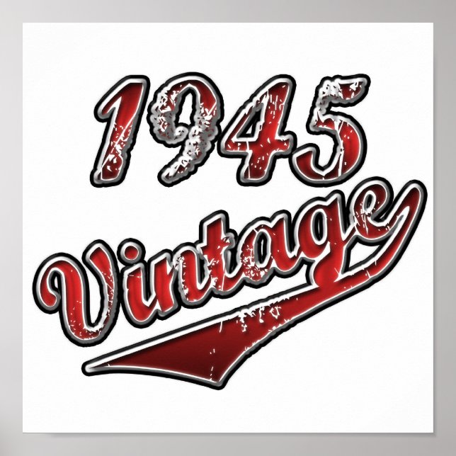 Póster 1945 Vintage (Frente)