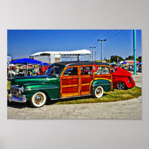 Póster 1948 Mercury Woodie Hotrod Personalizado Classic