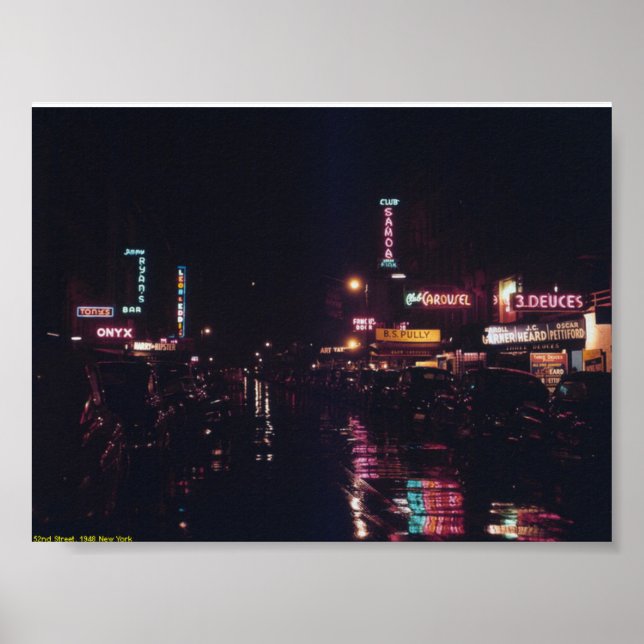 Póster 1948, New York Street Life (calle 52) (Frente)
