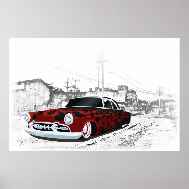 Póster 1950's Hot Rod (Frente)