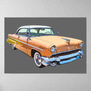 Póster 1955 Lincoln Capri Luxury Car