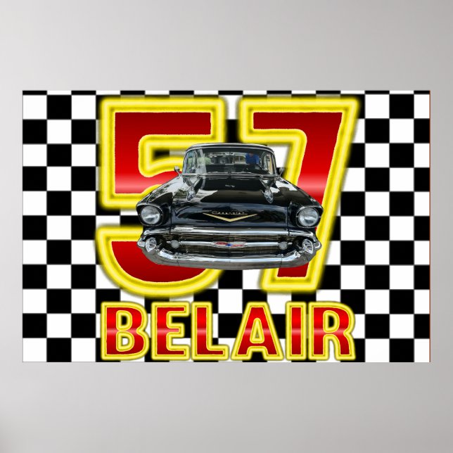 Póster 1957 Chevy Bel Air Poster. (Frente)