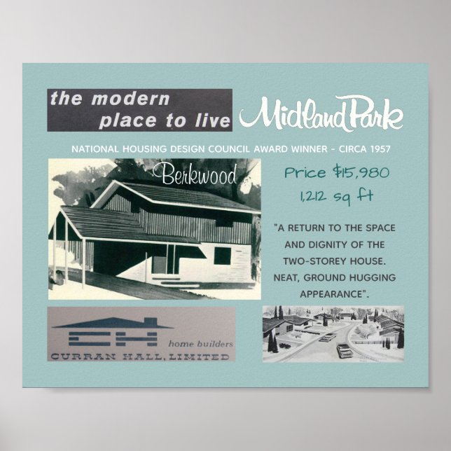 Póster 1957 Design Award Winner Mid-Century Modern House (Frente)