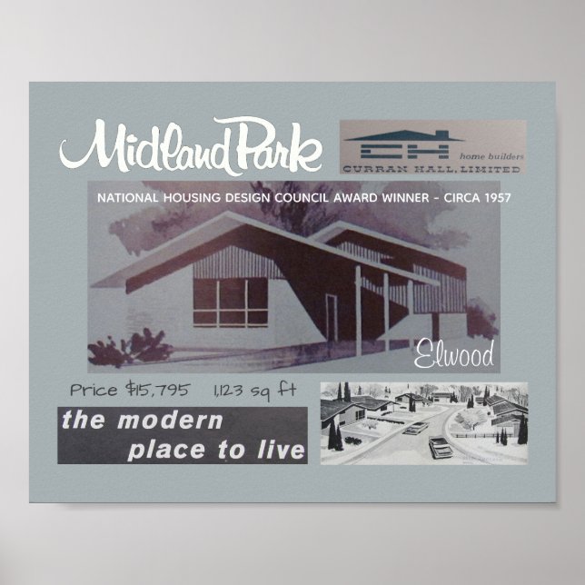 Póster 1957 Design Award Winner Mid-Century Modern House (Frente)