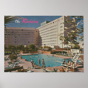 Póster 1961 Hotel Riviera, Las Vegas, NV