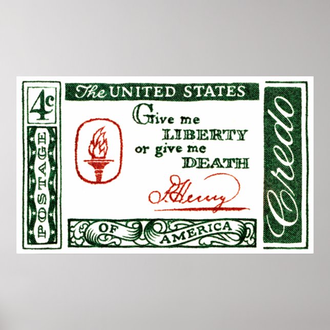 Póster 1961 Patrick Henry American Credo (Frente)