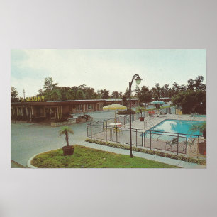 Póster 1962 Nueva Orleans ~ El Motel Sajonia