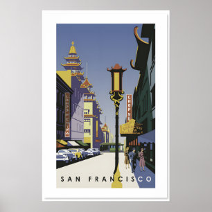 Póster 1964 “San Francisco” Estilo Antiguo Chinatown