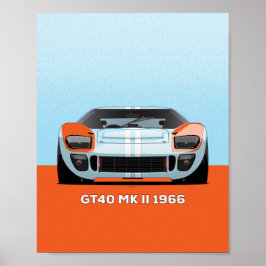 PÓSTER 1966 GT40