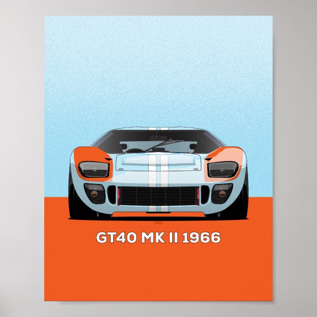 PÓSTER 1966 GT40 (Frente)