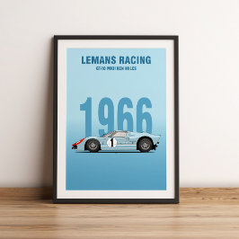 PÓSTER 1966 GT40 MK2