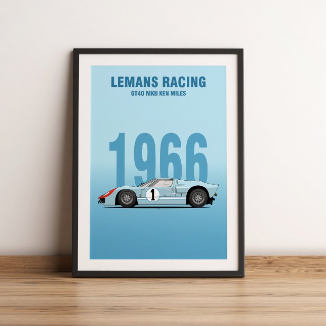 PÓSTER 1966 GT40 MK2 (Subido por el creador)