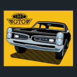 Póster 1967 COLOR DE FONDO DE GTO negro Pontíaco EDITABLE<br><div class="desc">Estilo Pop Art 1967 GTO Pontiac. Uno de los más grandes coches de músculo de todos los tiempos. COLOR DE FONDO EDITABLE.</div>